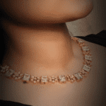 classic floral stone necklace set