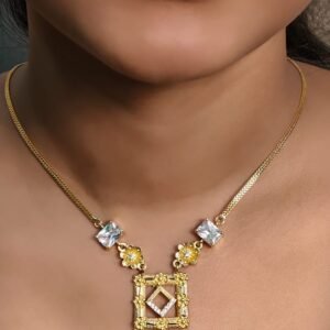 regal frame pendant necklace