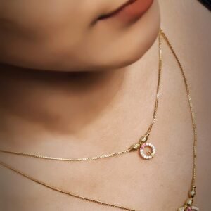 golden ruby twin chain