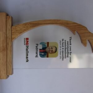 custom acrylic and wood trophy or a corporate recognition award.