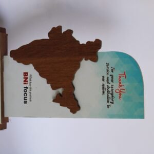 wooden and acrylic appreciation trophy