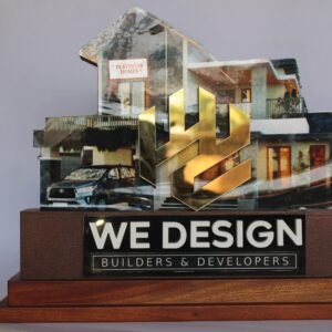 customized acrylic & wooden corporate award plaque