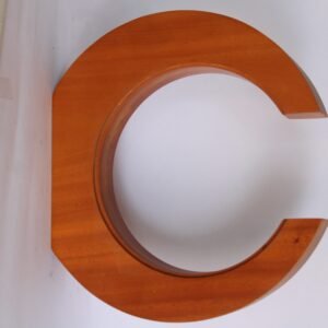 minimalist abstract wooden trophy base