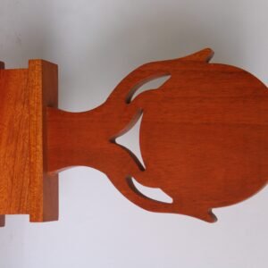 handcrafted wooden trophy