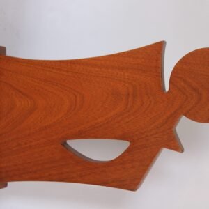 human figure wooden trophy